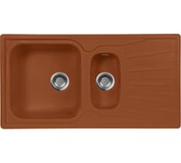 Кухонная мойка AquaGranitEx терракот M-09K /307