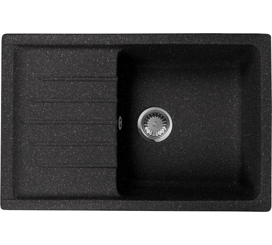 Кухонная мойка AquaGranitEx черный M-27 /308 1