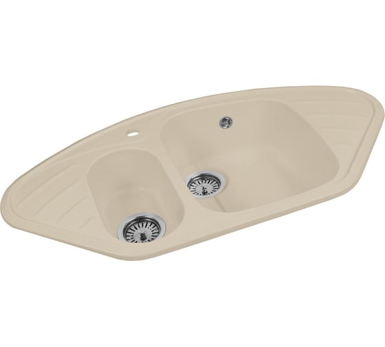 Кухонная мойка AquaGranitEx бежевый M-14 /328
