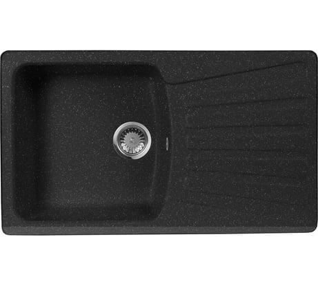 Кухонная мойка AquaGranitEx черный M-12 /308