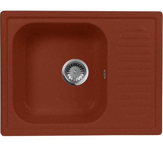 Кухонная мойка AquaGranitEx красный марс M-13 /334 1