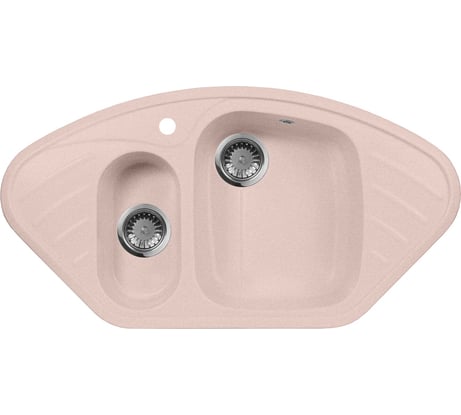 Кухонная мойка AquaGranitEx розовый M-14 /315