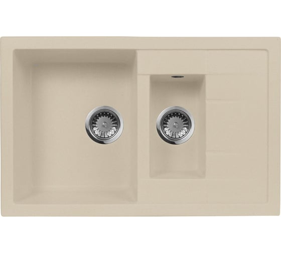 Кухонная мойка AquaGranitEx бежевый M-21K /328 1