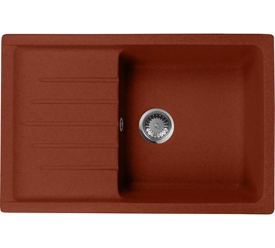 Кухонная мойка AquaGranitEx красный марс M-27 /334 1