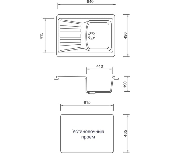 Кухонная мойка AquaGranitEx белый M-12 /331