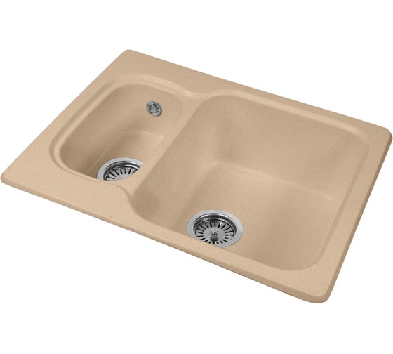Кухонная мойка AquaGranitEx песочный M-09 /302