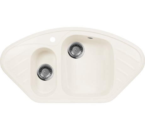 Кухонная мойка AquaGranitEx белый M-14 /331