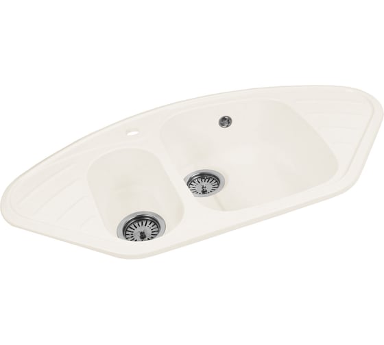 Кухонная мойка AquaGranitEx белый M-14 /331