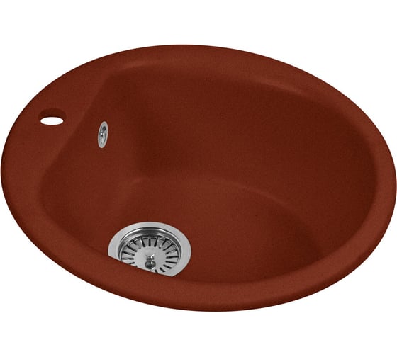 Кухонная мойка AquaGranitEx красный марс M-07 /334