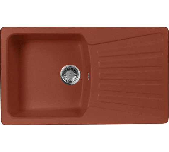 Кухонная мойка AquaGranitEx красный марс M-12 /334 1