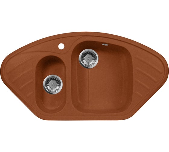 Кухонная мойка AquaGranitEx терракот M-14 /307