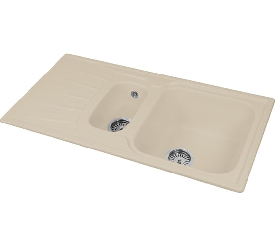 Кухонная мойка AquaGranitEx бежевый M-09K /328
