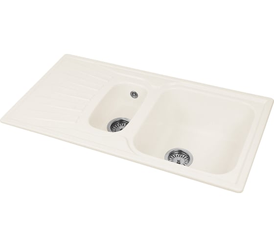 Кухонная мойка AquaGranitEx белый M-09K /331