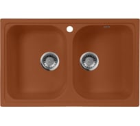 Кухонная мойка AquaGranitEx терракот M-15 /307