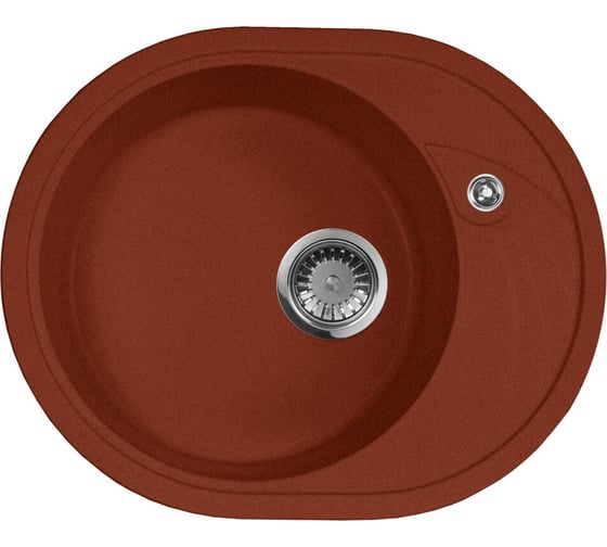 Кухонная мойка AquaGranitEx красный марс M-18L /334 1