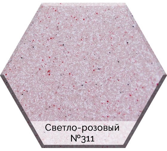 Кухонная мойка AquaGranitEx светло-розовый M-12 /311