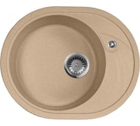Мойка кухонная AquaGranitEx песочный M-18L /302