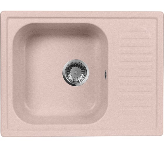 Кухонная мойка AquaGranitEx розовый M-13 /315