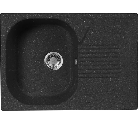 Кухонная мойка AquaGranitEx черный M-70 /308 1