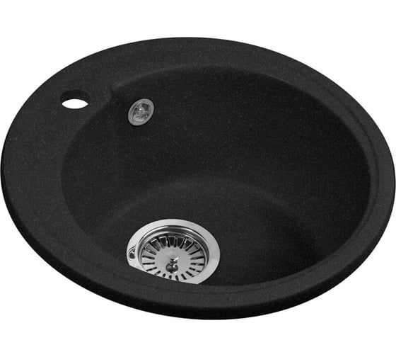 Кухонная мойка AquaGranitEx черный M-45 /308
