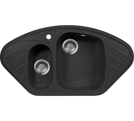 Кухонная мойка AquaGranitEx черный M-14 /308