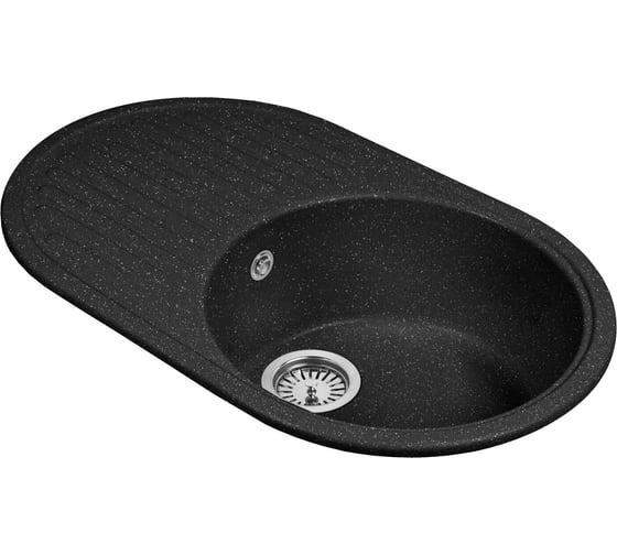 Кухонная мойка AquaGranitEx черный M-18 /308
