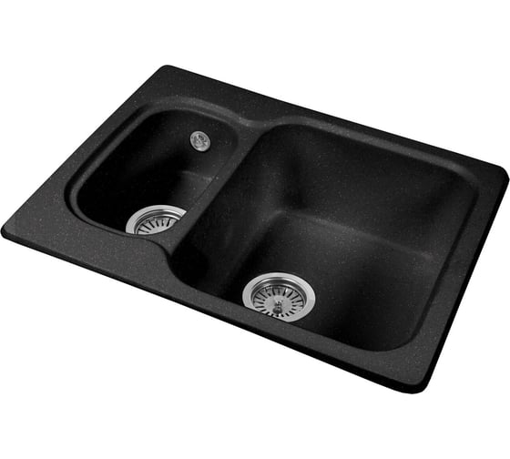 Кухонная мойка AquaGranitEx черный M-09 /308