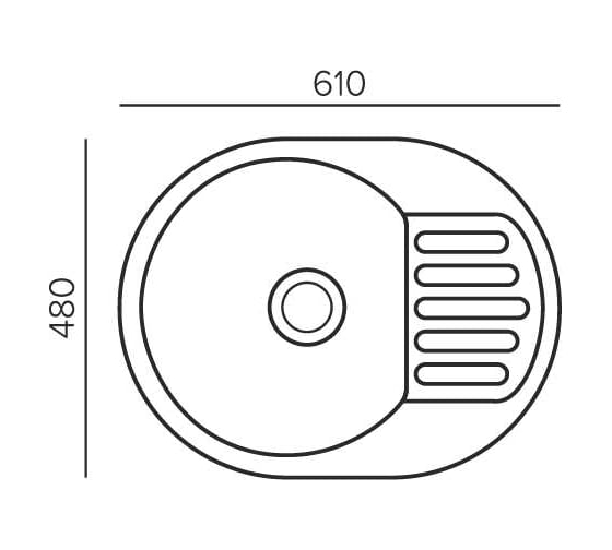 Кухонная мойка Polygran quartzbond bond-610 саванна 856523