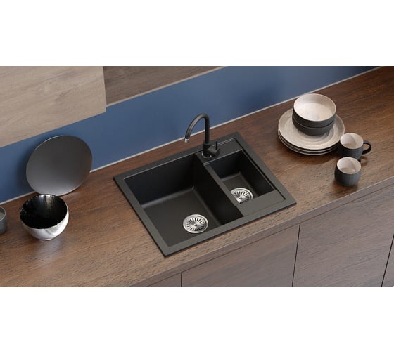 Кухонная мойка Tolero Classic R-109 платина 855878