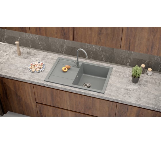 Кухонная мойка Tolero Classic R-112 уголь 943650