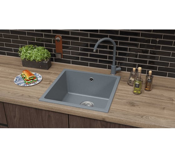 Кухонная мойка Tolero Classic r-128 уголь 943773