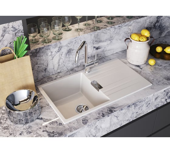 Кухонная мойка Tolero Loft tl-750 саванна 856288