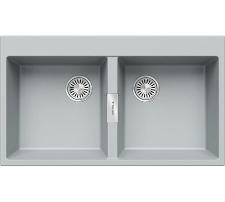 Кухонная мойка Tolero Loft tl-862 платина 856356
