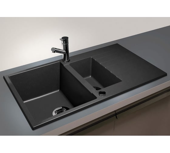 Кухонная мойка Tolero Classic r-118 уголь 943735