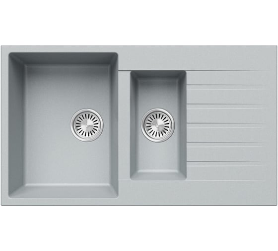 Кухонная мойка Tolero Classic r-118 платина 856172 1