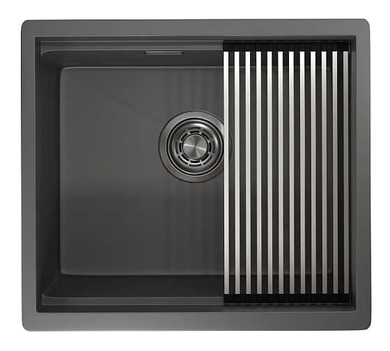 Мойка для кухни GRANULA KS-5045U, графит матовый