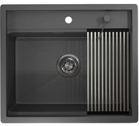 Мойка для кухни GRANULA KS-6051, графит матовый