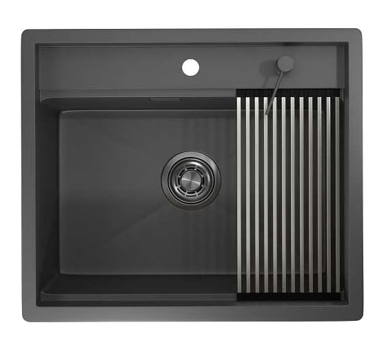 Мойка для кухни GRANULA KS-6051, графит матовый