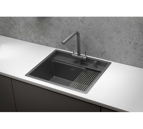 Мойка для кухни GRANULA KS-6051, графит матовый