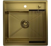 Мойка для кухни GRANULA KS-5051, золото сатин