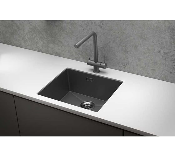 Мойка для кухни GRANULA 5445U, графит матовый