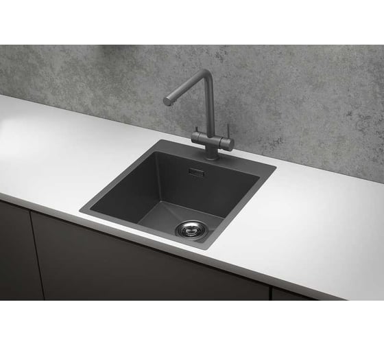 Мойка для кухни GRANULA 4600, графит матовый
