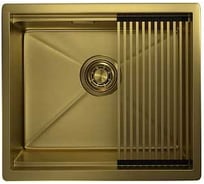 Мойка для кухни GRANULA KS-5045U, золото сатин