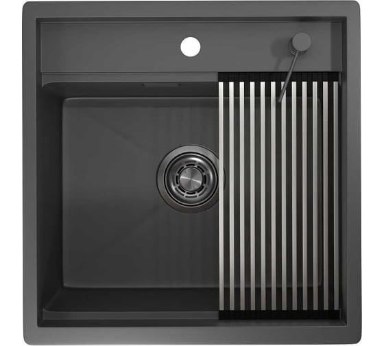 Мойка для кухни GRANULA KS-5051, графит матовый