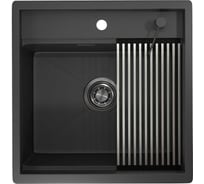 Мойка для кухни GRANULA KS-5051, черный матовый