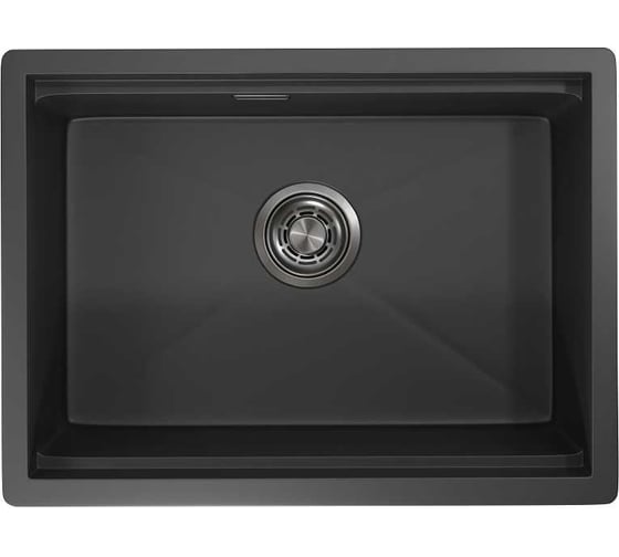Мойка для кухни GRANULA KS-6045U, черный матовый