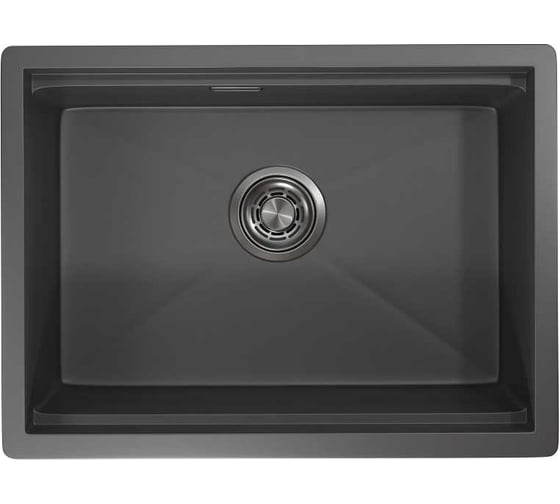 Мойка для кухни GRANULA KS-6045U, графит матовый