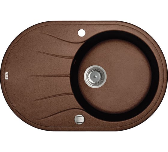 Кухонная мойка IDDIS Kitchen G Granucryl одна чаша 770x500 мм шоколад K18C771i87 1