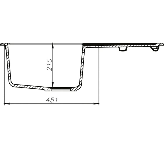 Кухонная мойка IDDIS Vane G Granucryl одна чаша 780x500 мм шоколад V33C781i87