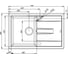 Кухонная мойка IDDIS Vane G Granucryl одна чаша 780x500 мм шоколад V33C781i87 4